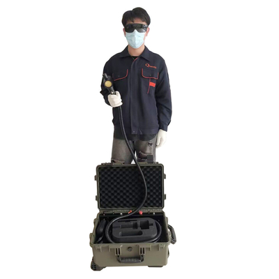Kepala Kecil MOPA Fiber Laser Rust Removal Machine Jenis Koper