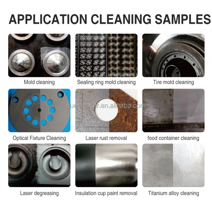 Pulse 200w 300w koper serat mesin pembersih laser mesin penghilang karat 10