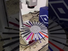 Mesin penandaan laser serat meja putar 20w